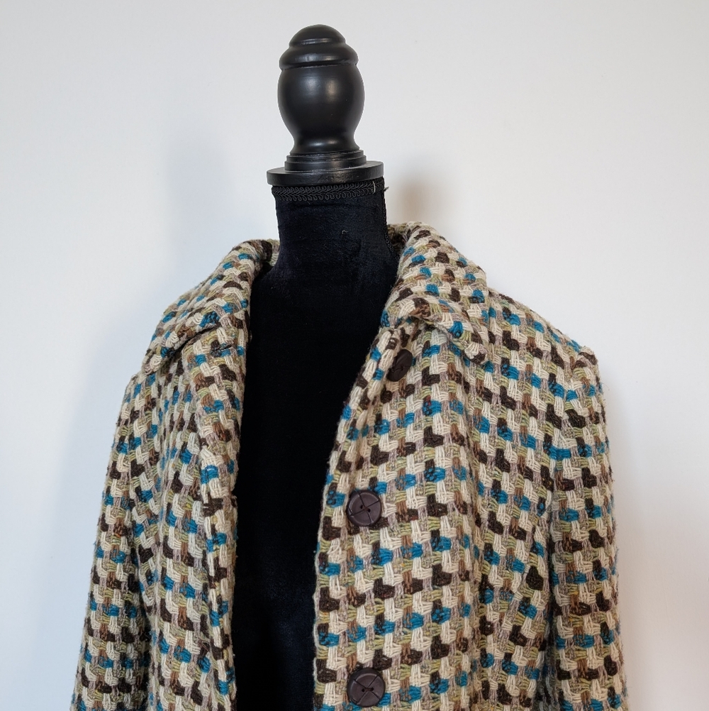 Woven Wool Blend Mexx Coat Size 8 - Picture 4 of 11